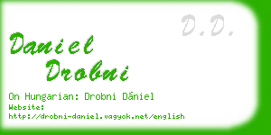 daniel drobni business card